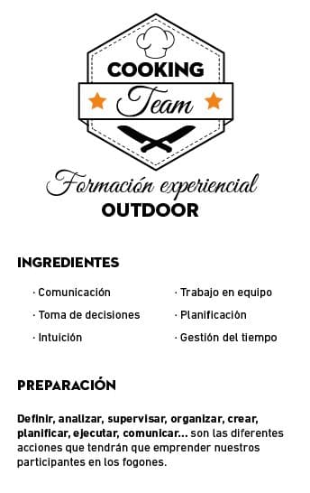 Cocina y trabajo en equipo