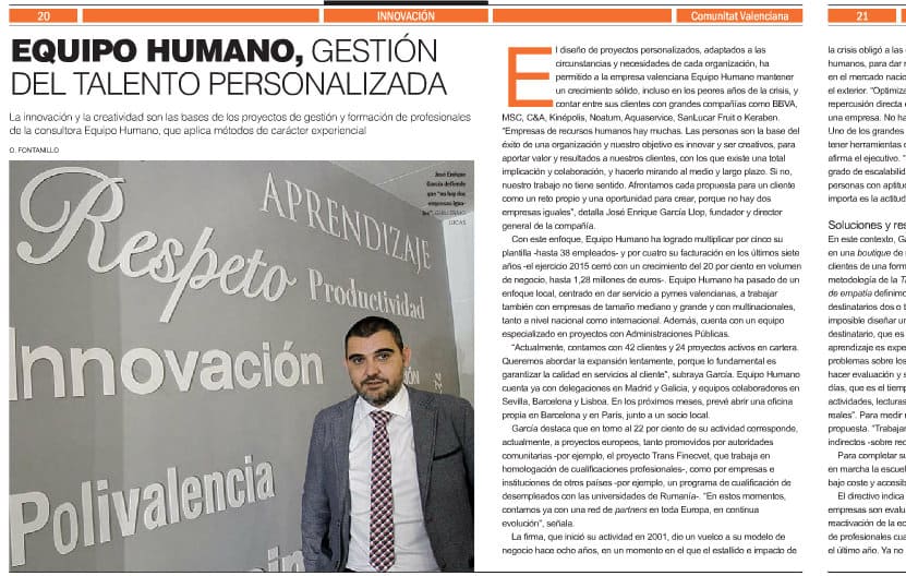 Equipo Humano en El Economista