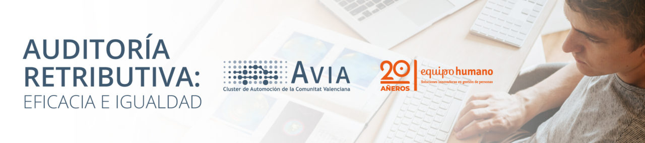 Banner auditoría retributiva con AVIA