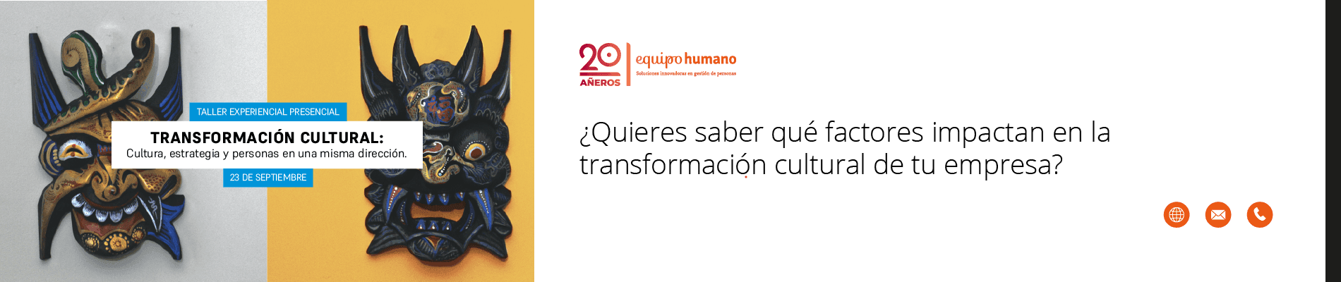 Banner taller transformación cultural