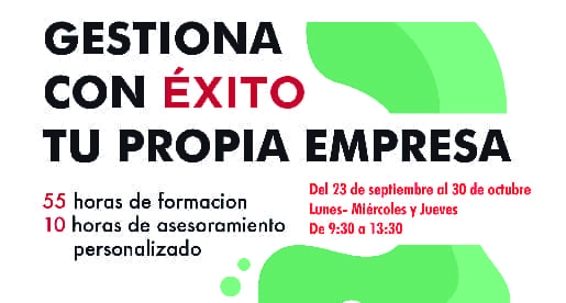 Gestiona con éxito tu propia empresa.</br>23 Septiembre