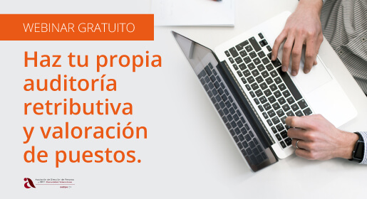 Auditoría retributiva y valoración de puestos.</br>Webinar 2 diciembre